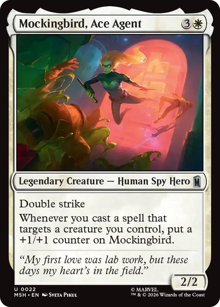 Image for Mockingbird, Ace Agent (22) (MSH) - Magic: The Gathering