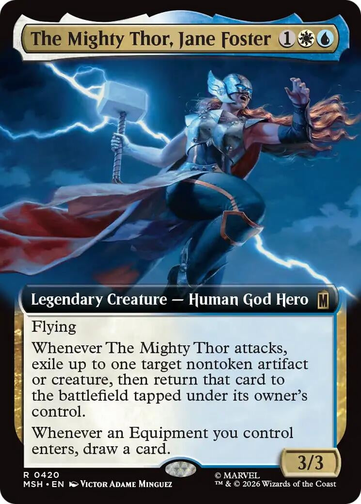 Image for The Mighty Thor, Jane Foster (Extended Art) (420) (MSH) - Magic: The Gathering