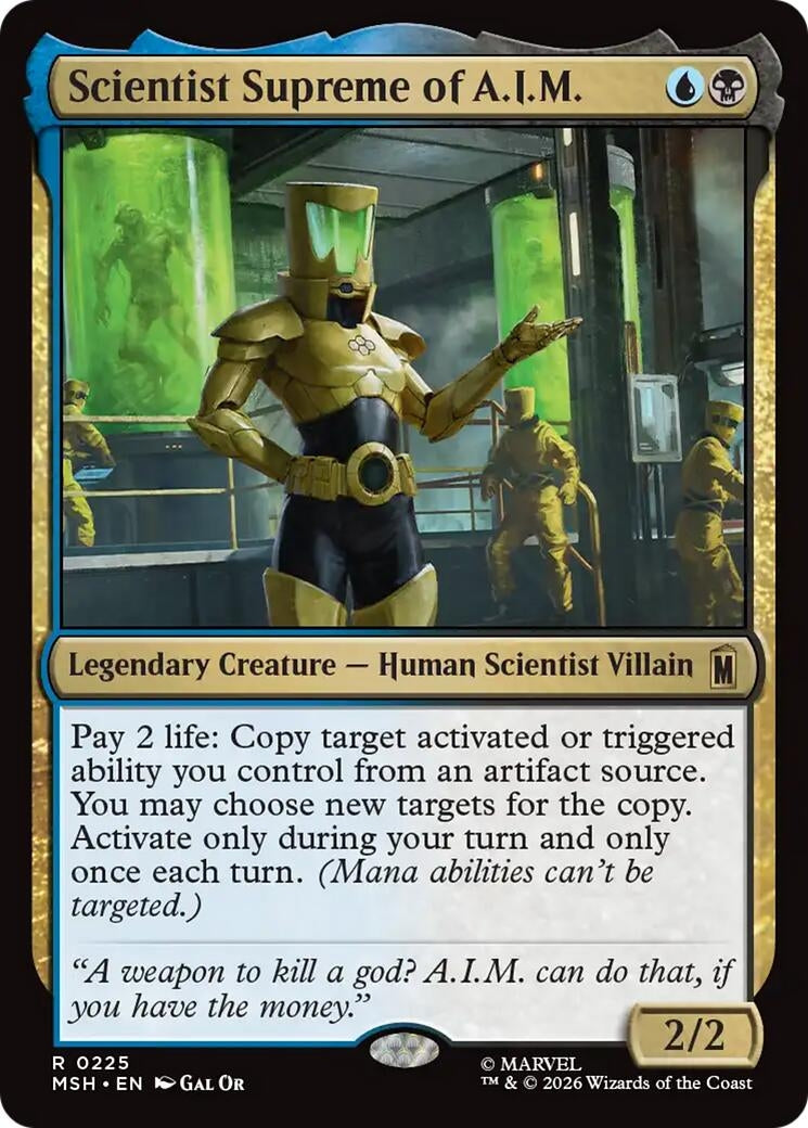 Image for Scientist Supreme of A.I.M. (225) (MSH) - Magic: The Gathering