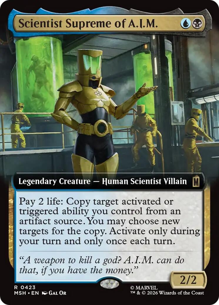 Image for Scientist Supreme of A.I.M. (Extended Art) (423) (MSH) - Magic: The Gathering