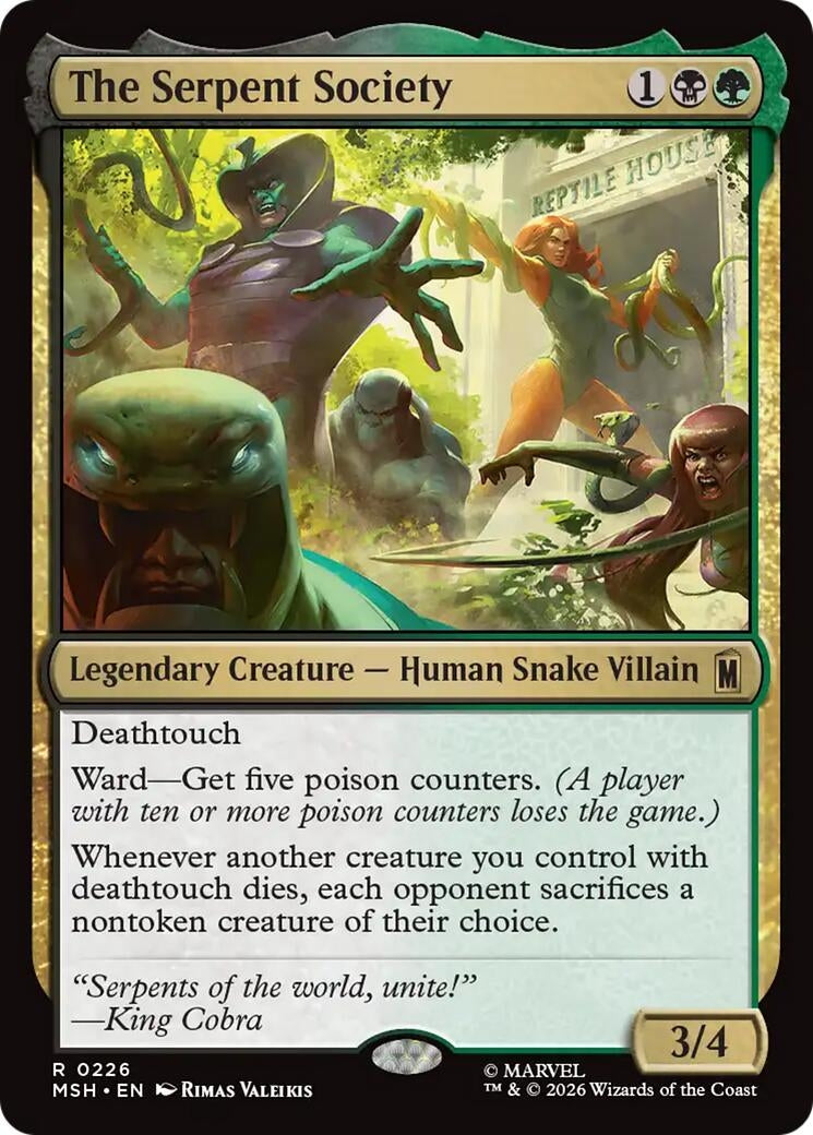 Image for The Serpent Society (226) (MSH) - Magic: The Gathering