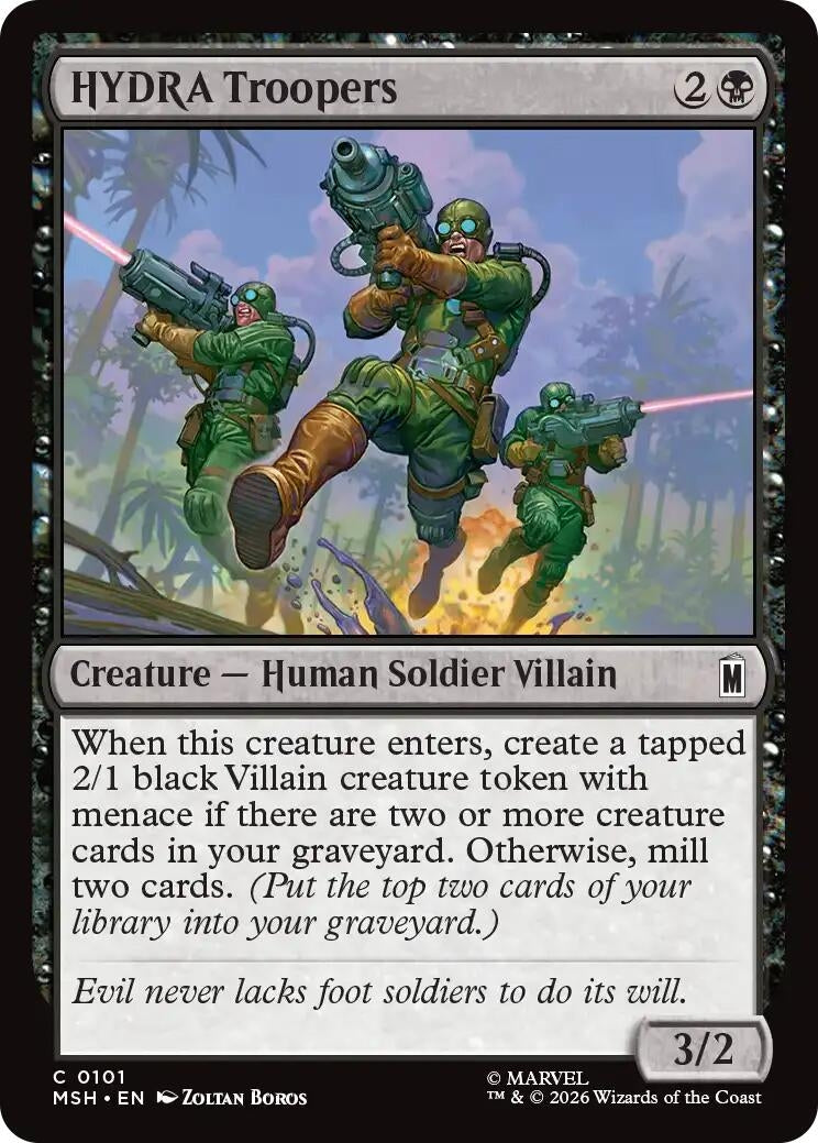 Image for HYDRA Troopers (101) (MSH) - Magic: The Gathering