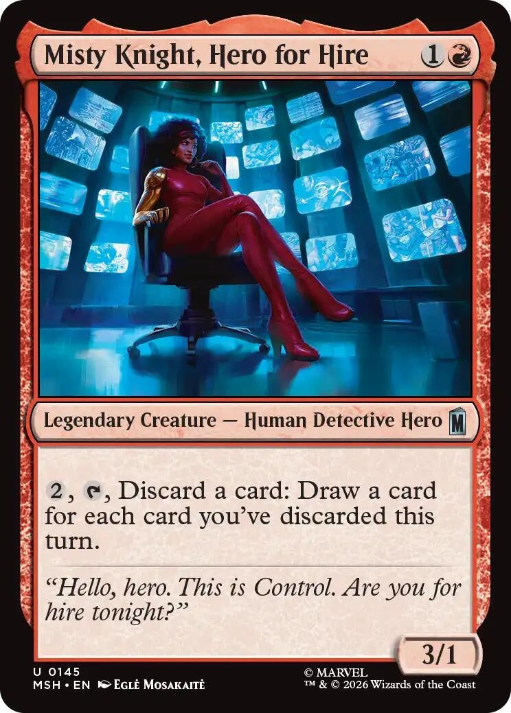 Image for Misty Knight, Hero for Hire (145) (MSH) - Magic: The Gathering