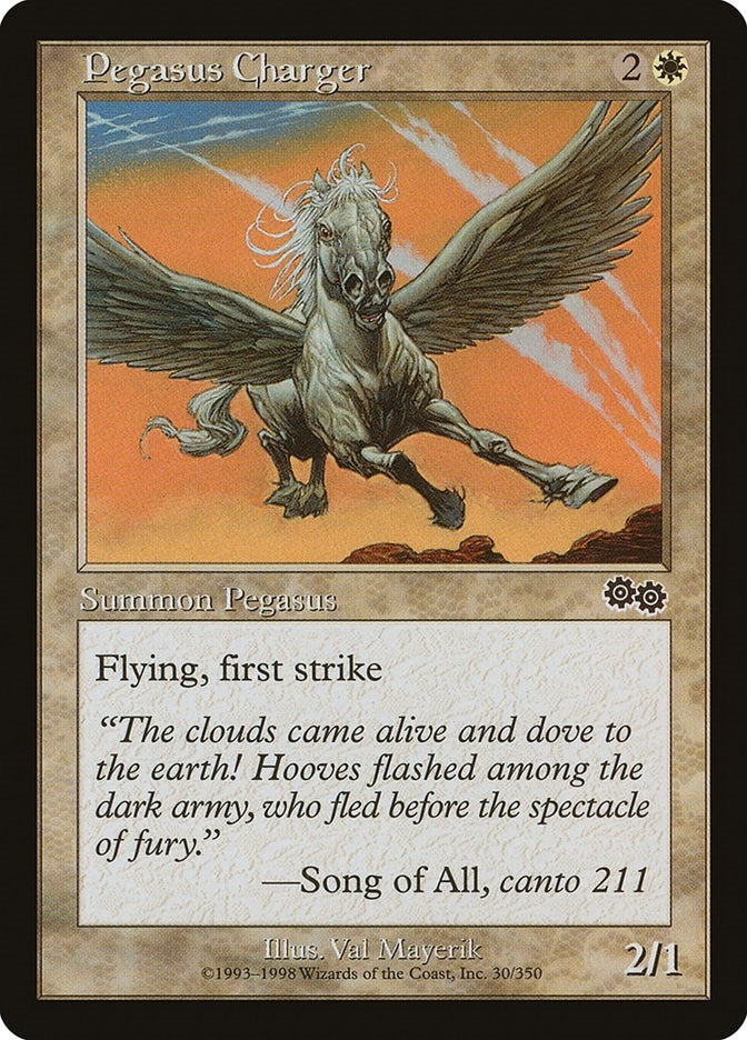 Image for Pegasus Charger (30) (USG) - Magic: The Gathering