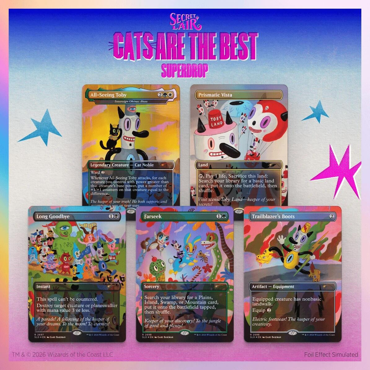Image for Secret Lair Drop: Toby's Journey By Gary Baseman - Traditional Foil Edition - Magic: The Gathering