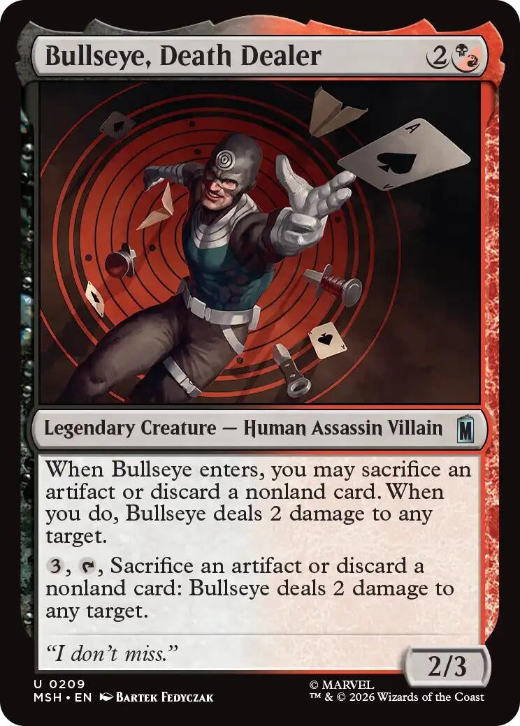 Image for Bullseye, Death Dealer (209) (MSH) - Magic: The Gathering
