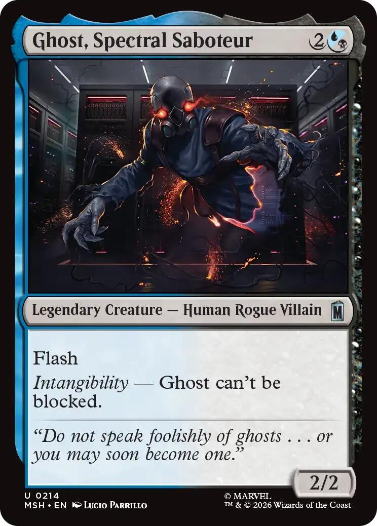 Image for Ghost, Spectral Saboteur (214) (MSH) - Magic: The Gathering