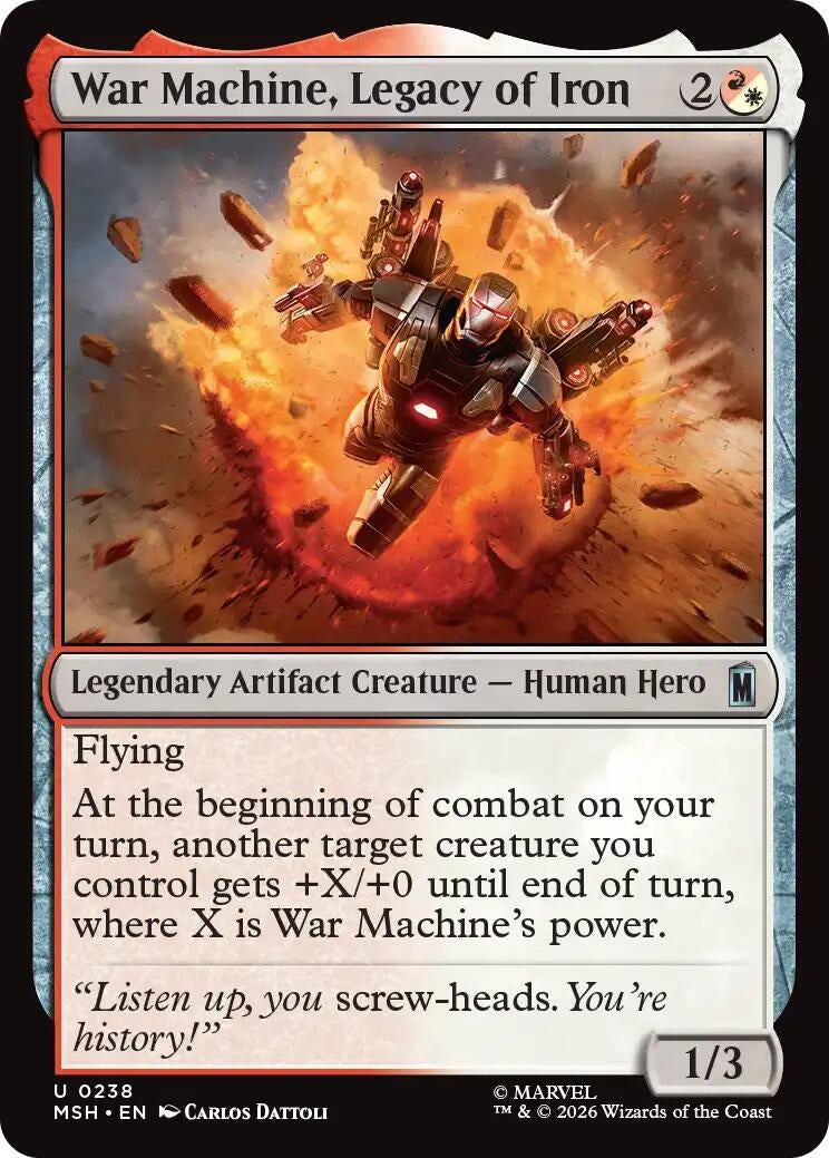 Image for War Machine, Legacy of Iron (238) (MSH) - Magic: The Gathering