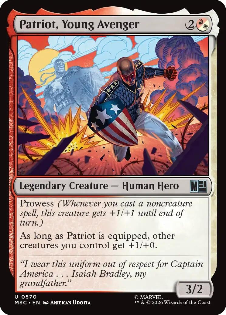 Image for Patriot, Young Avenger (570) (MSC) - Magic: The Gathering
