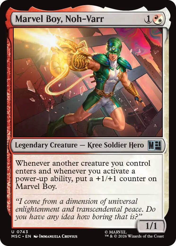 Image for Marvel Boy, Noh-Varr (743) (MSC) - Magic: The Gathering