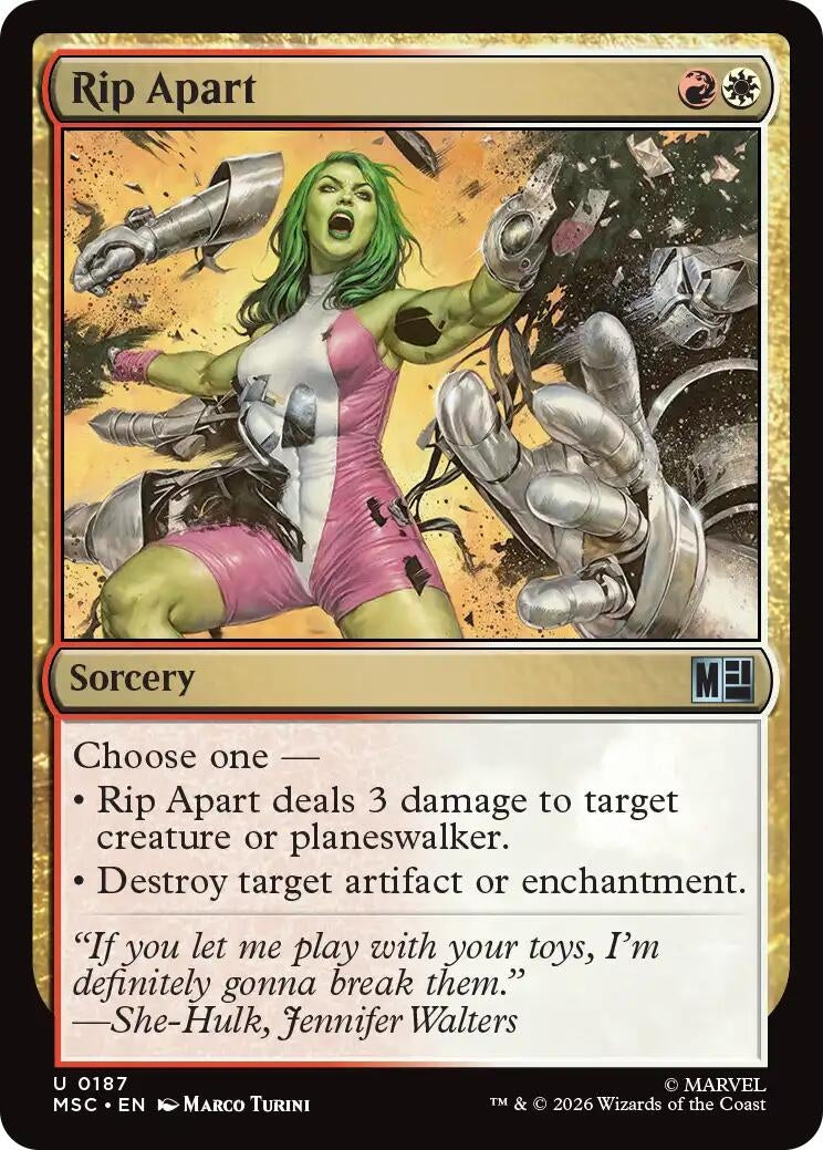 Image for Rip Apart (Surge Foil) (187) (MSC) - Magic: The Gathering