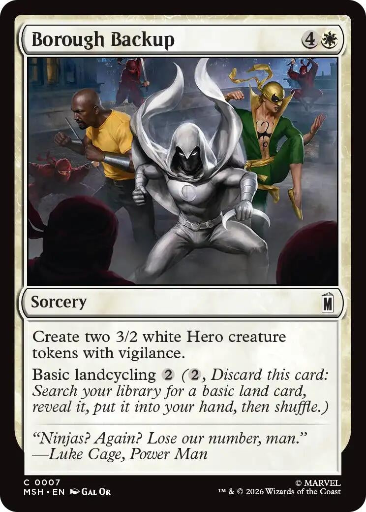Image for Borough Backup (7) (MSH) - Magic: The Gathering