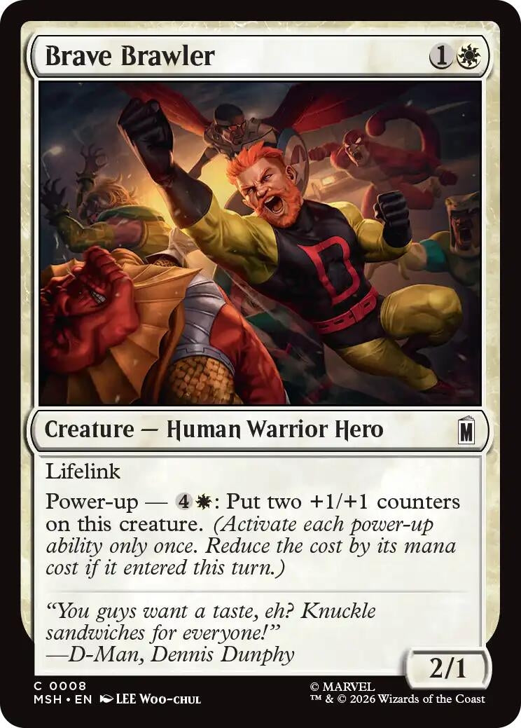 Image for Brave Brawler (8) (MSH) - Magic: The Gathering