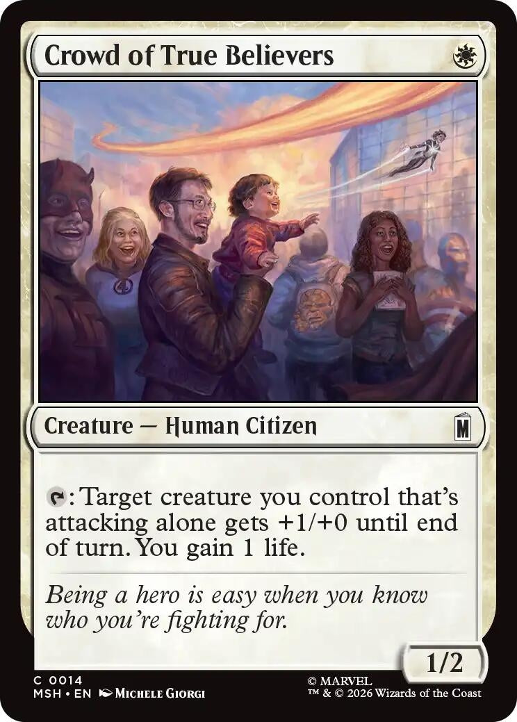 Image for Crowd of True Believers (14) (MSH) - Magic: The Gathering