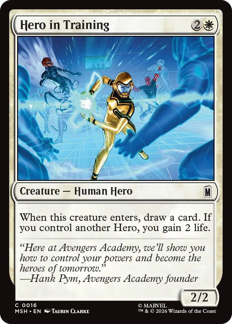 Image for Hero in Training (16) (MSH) - Magic: The Gathering