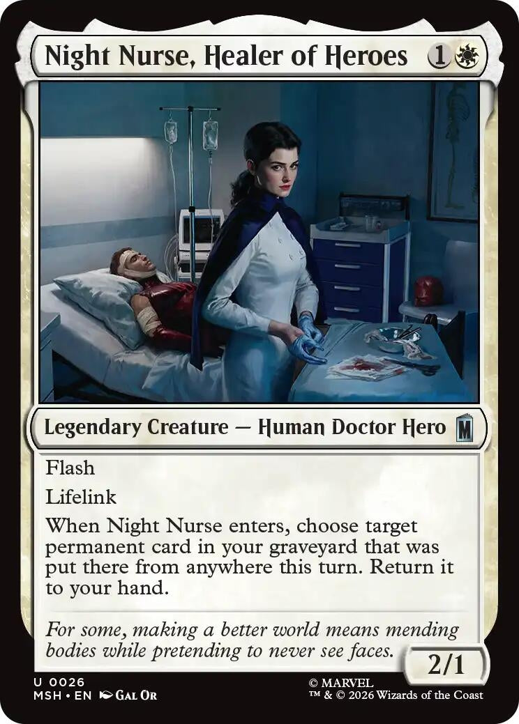 Image for Night Nurse, Healer of Heroes (26) (MSH) - Magic: The Gathering