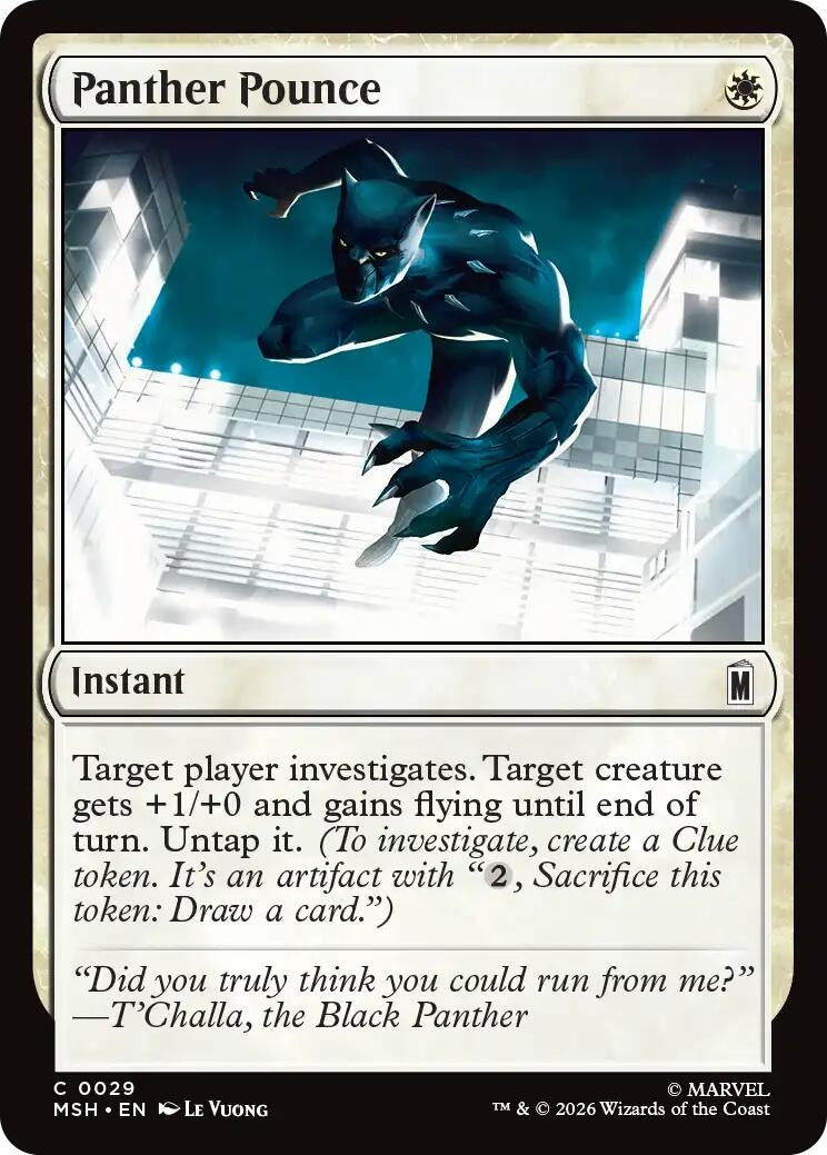 Image for Panther Pounce (29) (MSH) - Magic: The Gathering