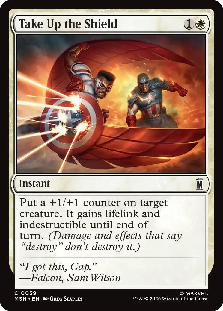 Image for Take Up the Shield (39) (MSH) - Magic: The Gathering