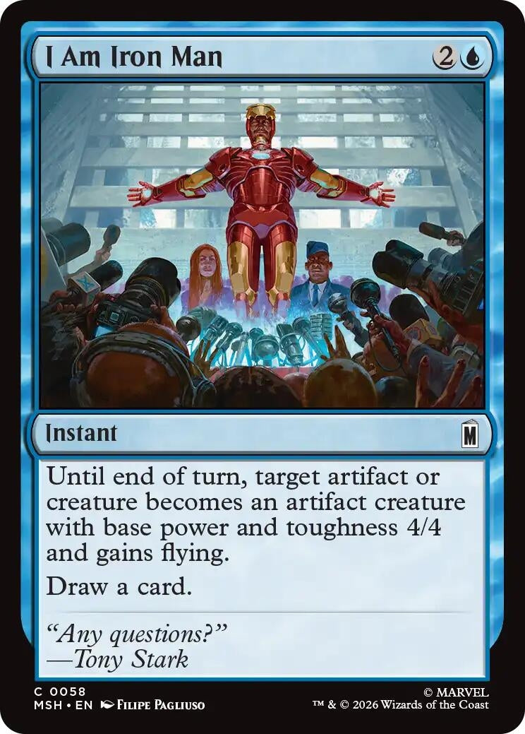 Image for I Am Iron Man (58) (MSH) - Magic: The Gathering