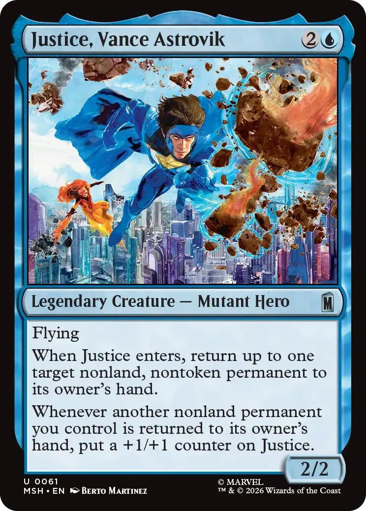 Image for Justice, Vance Astrovik (61) (MSH) - Magic: The Gathering