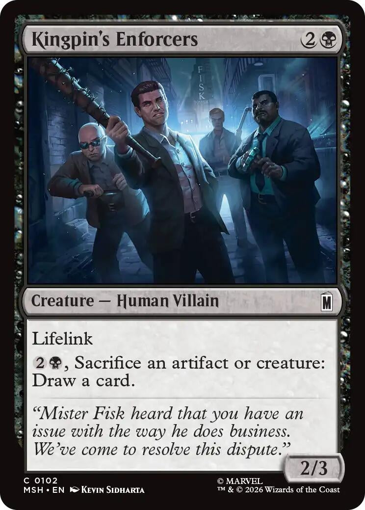 Image for Kingpin's Enforcers (102) (MSH) - Magic: The Gathering