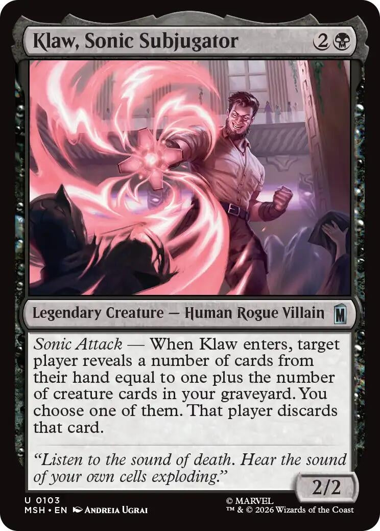 Image for Klaw, Sonic Subjugator (103) (MSH) - Magic: The Gathering