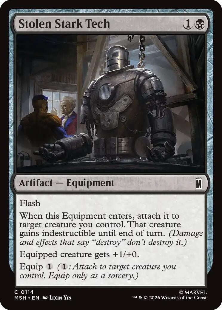 Image for Stolen Stark Tech (114) (MSH) - Magic: The Gathering
