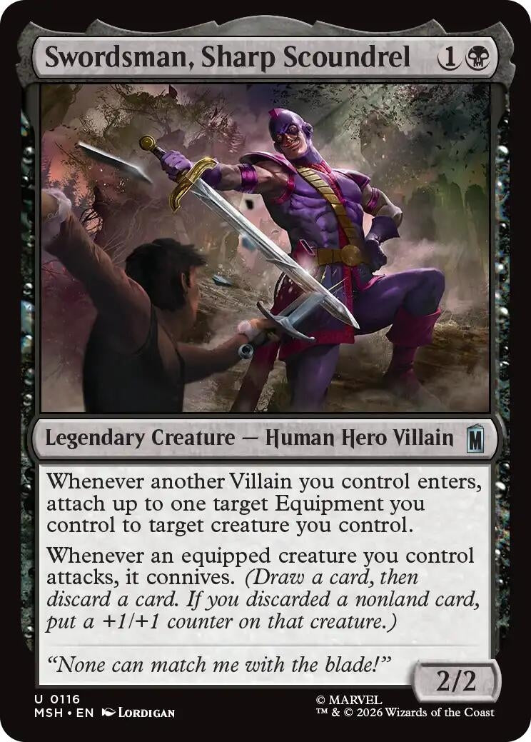 Image for Swordsman, Sharp Scoundrel (116) (MSH) - Magic: The Gathering