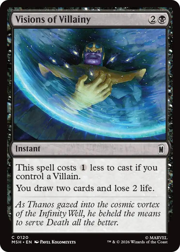 Image for Visions of Villainy (120) (MSH) - Magic: The Gathering