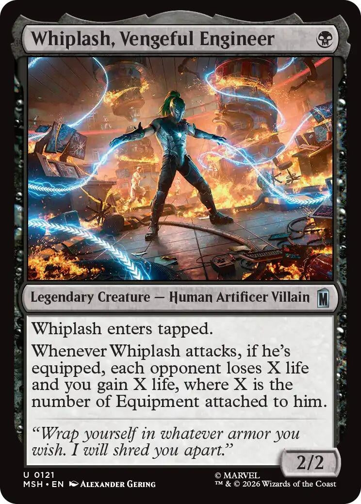 Image for Whiplash, Vengeful Engineer (121) (MSH) - Magic: The Gathering