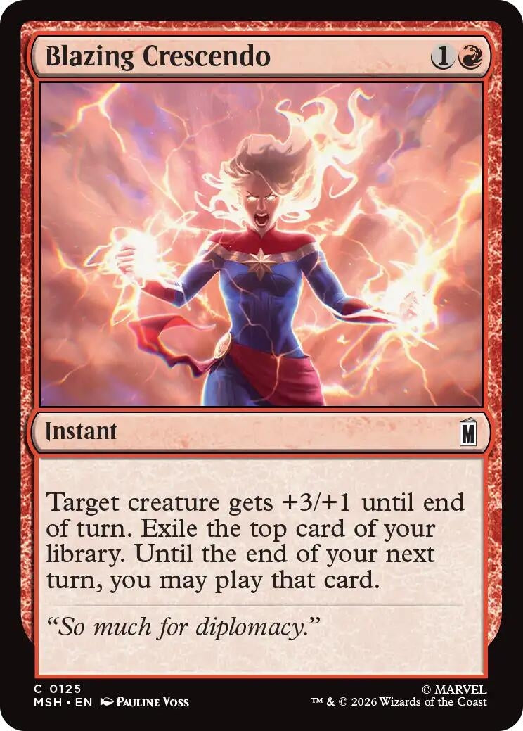Image for Blazing Crescendo (125) (MSH) - Magic: The Gathering