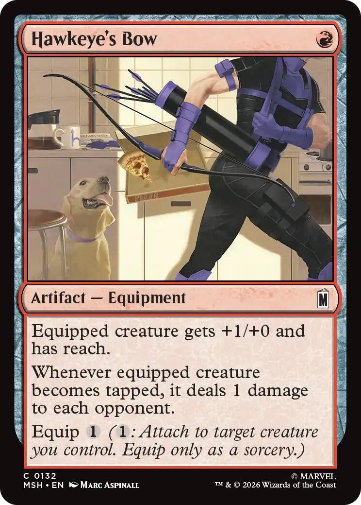 Image for Hawkeye's Bow (132) (MSH) - Magic: The Gathering