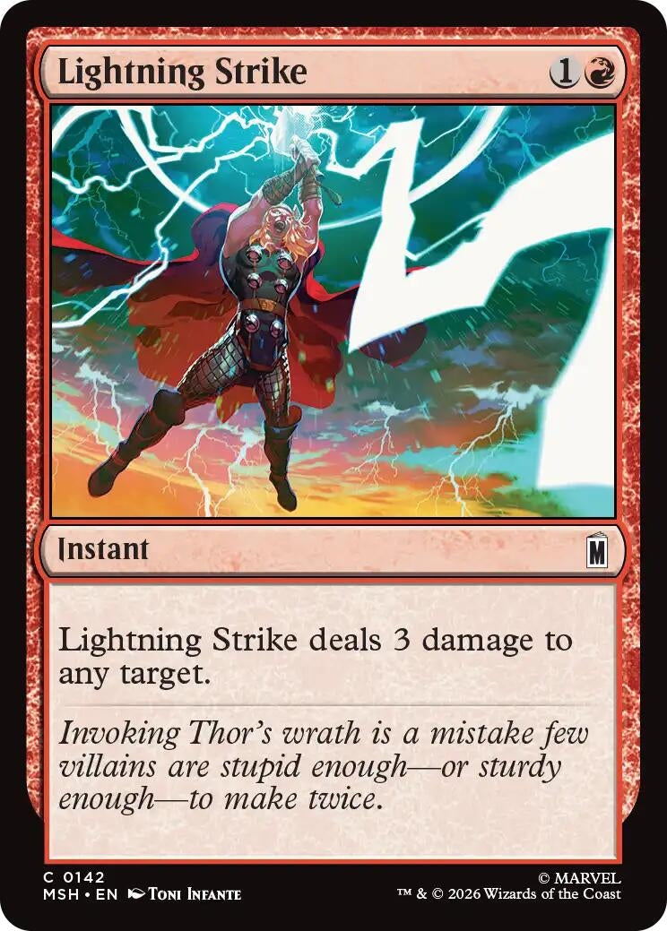 Image for Lightning Strike (142) (MSH) - Magic: The Gathering