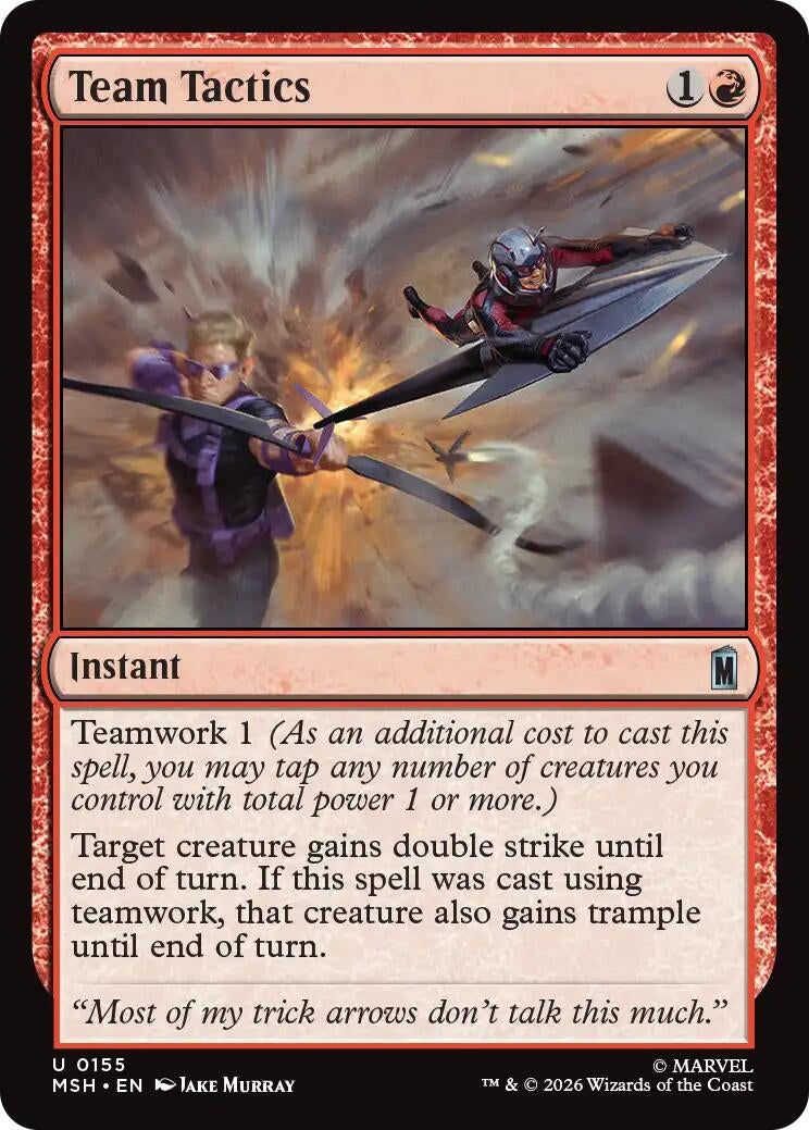 Image for Team Tactics (155) (MSH) - Magic: The Gathering