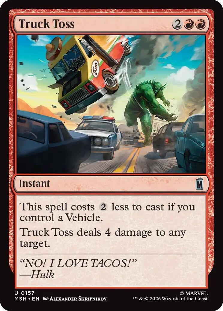 Image for Truck Toss (157) (MSH) - Magic: The Gathering