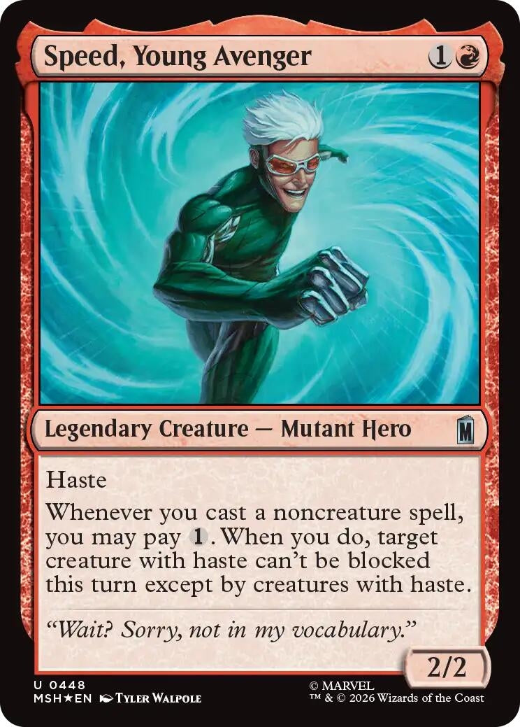 Image for Speed, Young Avenger (Surge Foil) (448) (MSH) - Magic: The Gathering