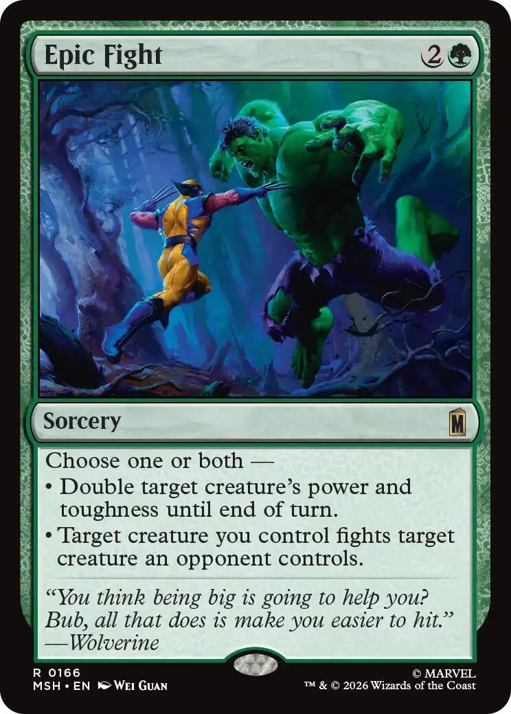 Image for Epic Fight (166) (MSH) - Magic: The Gathering