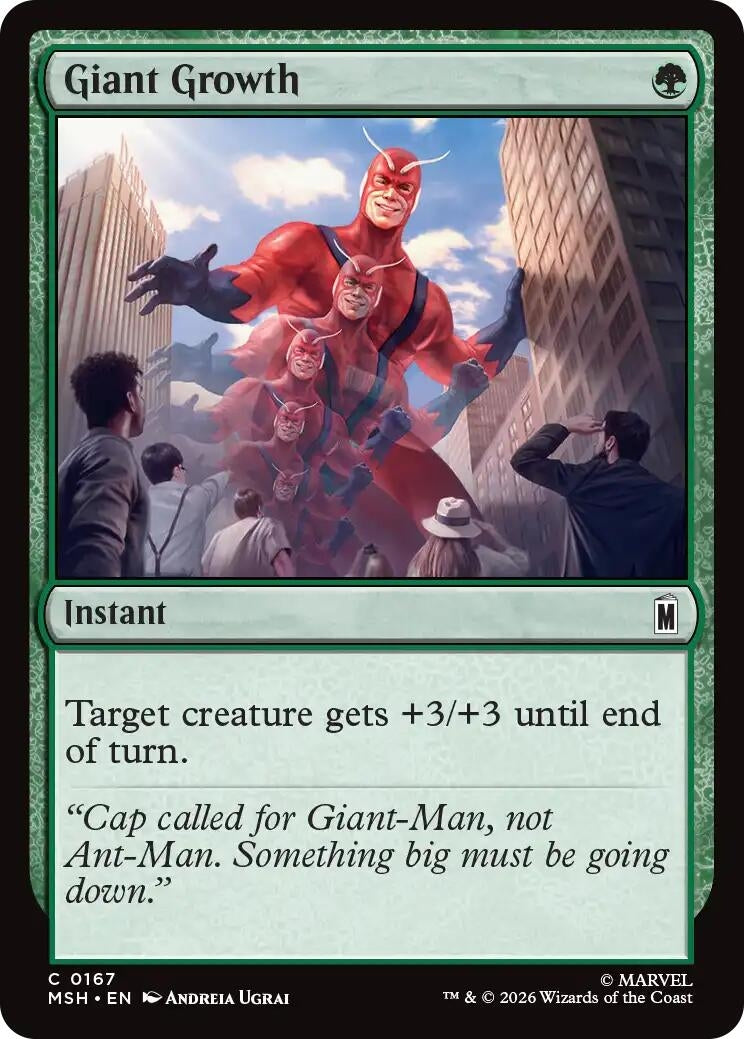 Image for Giant Growth (167) (MSH) - Magic: The Gathering