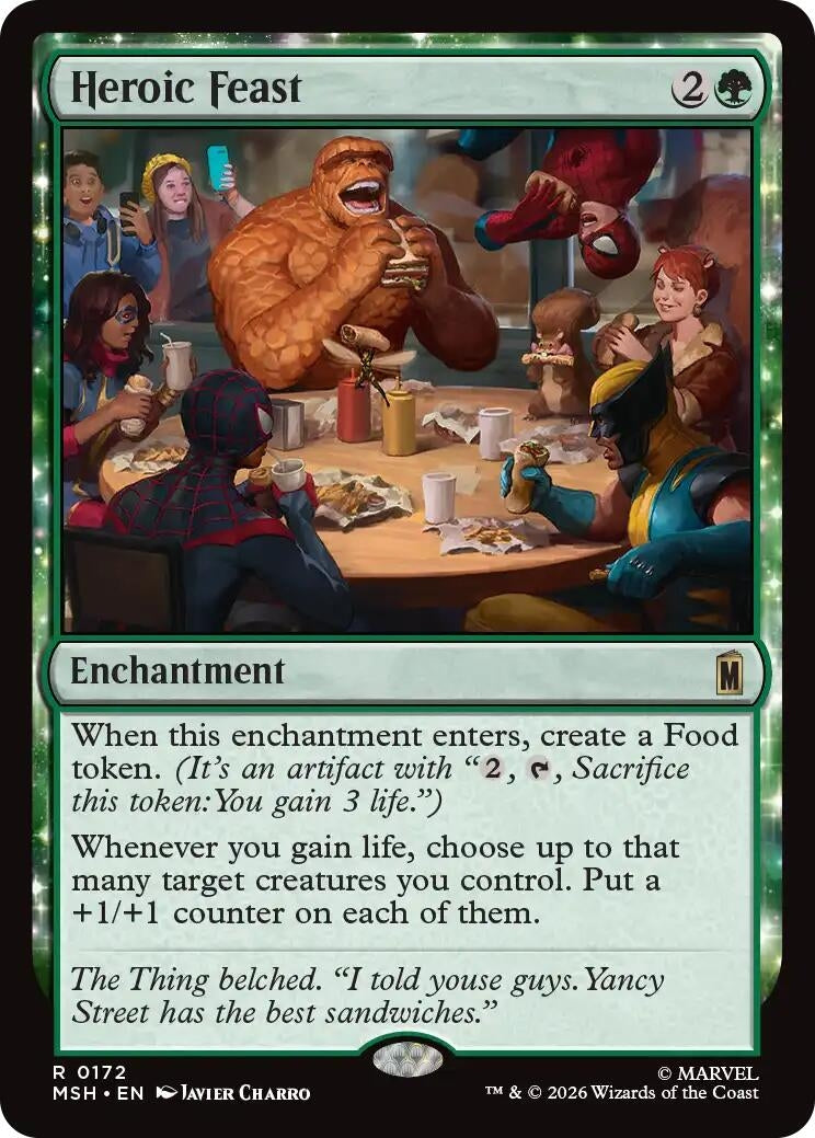 Image for Heroic Feast (172) (MSH) - Magic: The Gathering