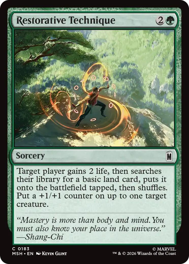 Image for Restorative Technique (183) (MSH) - Magic: The Gathering