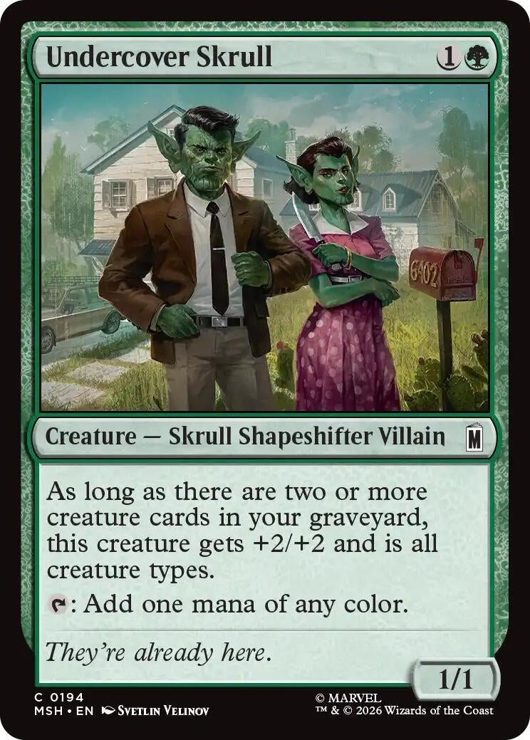 Image for Undercover Skrull (194) (MSH) - Magic: The Gathering
