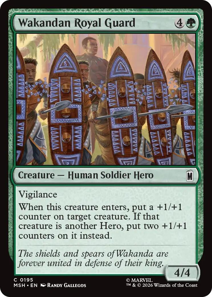Image for Wakandan Royal Guard (195) (MSH) - Magic: The Gathering