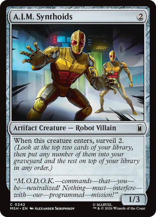 Image for A.I.M. Synthoids (242) (MSH) - Magic: The Gathering
