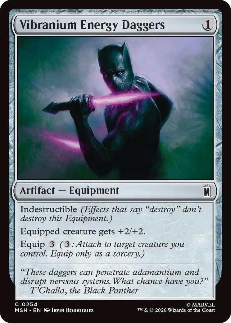 Image for Vibranium Energy Daggers (254) (MSH) - Magic: The Gathering