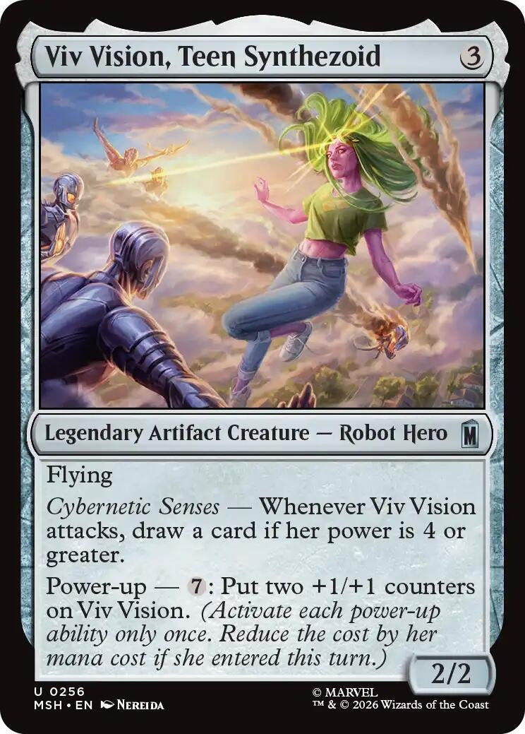 Image for Viv Vision, Teen Synthezoid (256) (MSH) - Magic: The Gathering