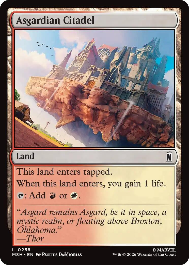Image for Asgardian Citadel (258) (MSH) - Magic: The Gathering