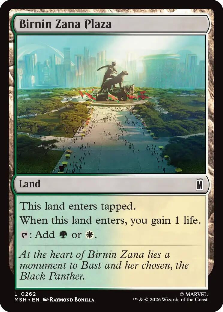 Image for Birnin Zana Plaza (262) (MSH) - Magic: The Gathering