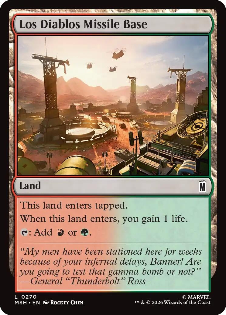 Image for Los Diablos Missile Base (270) (MSH) - Magic: The Gathering