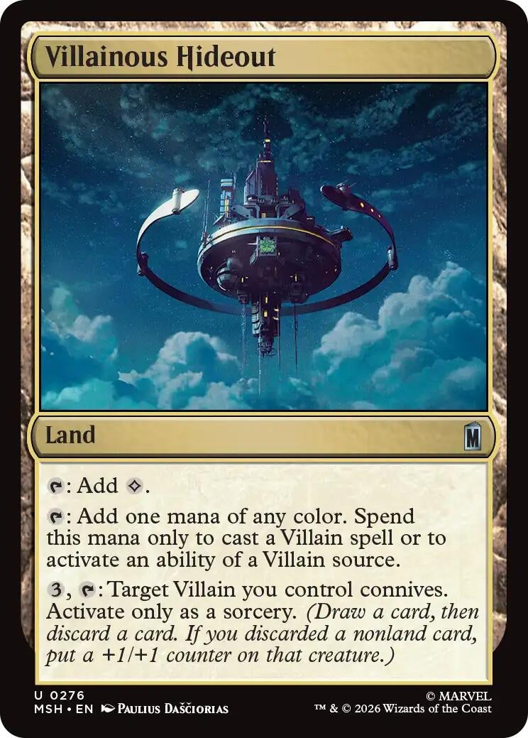 Image for Villainous Hideout (276) (MSH) - Magic: The Gathering