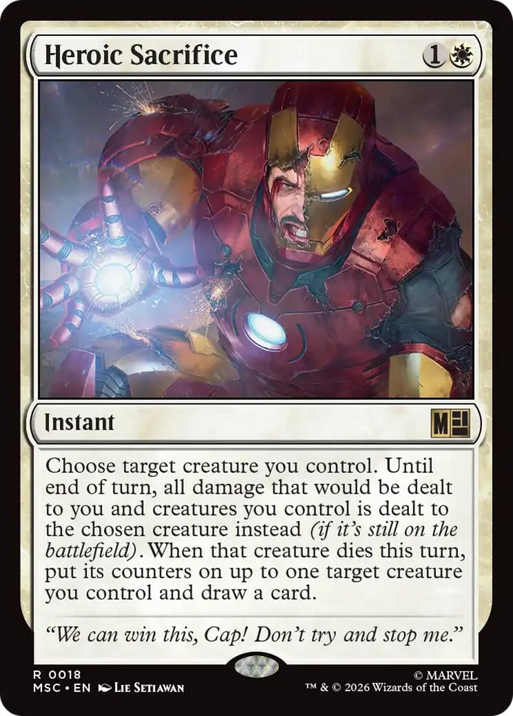 Image for Heroic Sacrifice (18) (MSC) - Magic: The Gathering